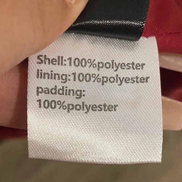 NWOT Elegant Double-Breasted Burgundy Coat - Picture 10 of 10